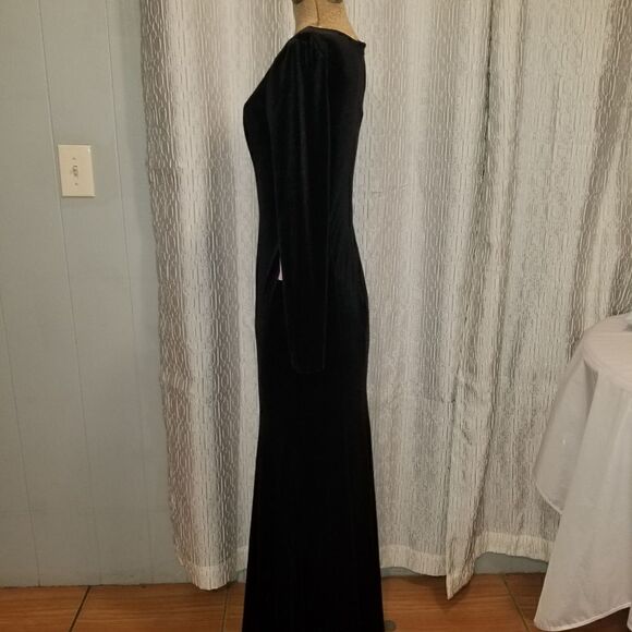 NWT TPonline Velvet Mermaid Prom Dress Long Evening Party Dress - Picture 11 of 15